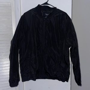 XL black nylon bomber jacket